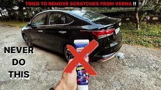 Removing SCRATCHES from our BLACK VERNA *Big Fail*