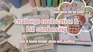 monthly close out & bill condensing | september 2025 | home randomizer & stuffing | baby binder