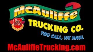 preview picture of video 'McAuliffeTrucking.com - McAuliffe Trucking Company are kings of the road...'