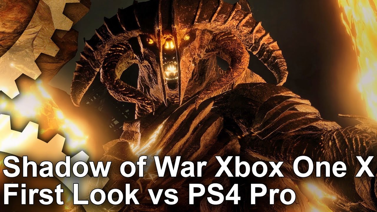 [4K] Shadow of War: Early Xbox One X vs PS4 Pro Graphics Comparison + Frame-Rate Test - YouTube