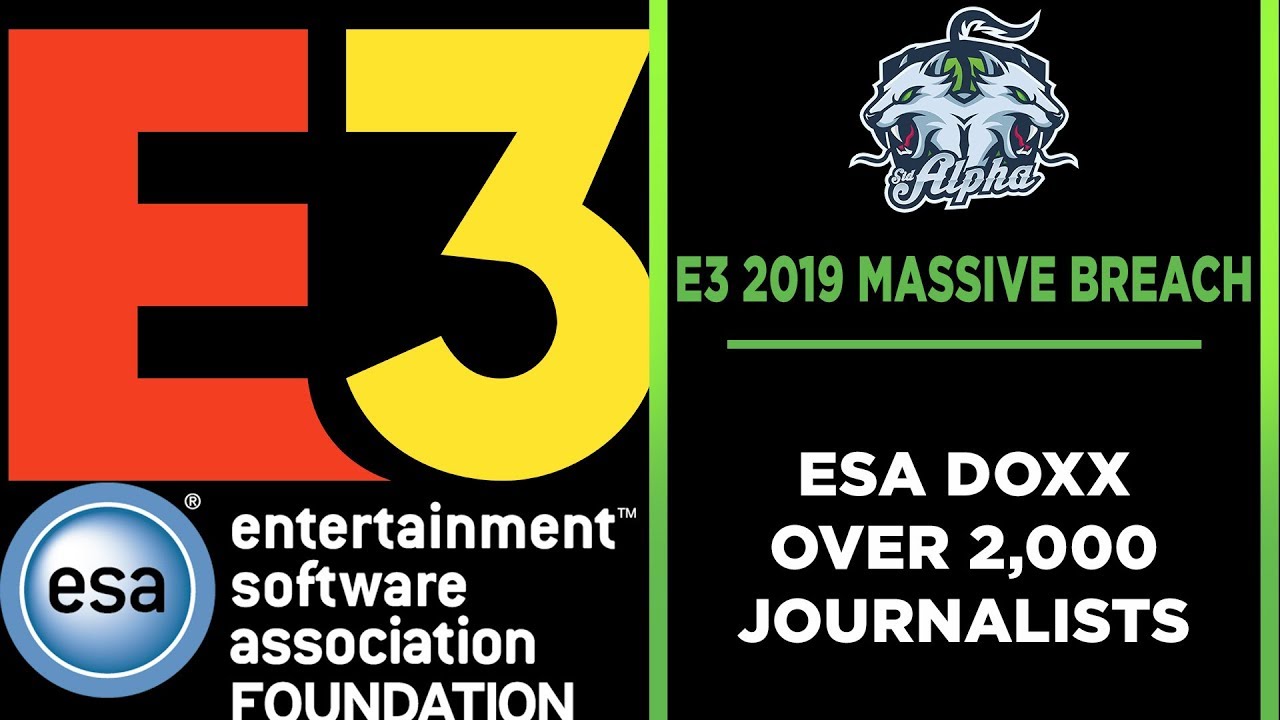 ESA Doxx over 2 thousand journalists personal information from E3 2019