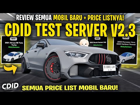NEW CAR TEST SERVER REVIEW AND LIMITED PRICE LIST CDID UPDATE V2.3 - CDID V2.3 Update Test Server