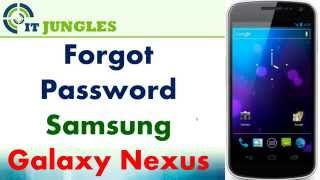 How to Remove Forgotten Password / PIN on Samsung Galaxy Nexus