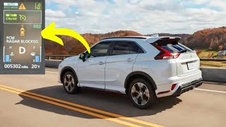 “FCM Radar Blocked” warning in Mitsubishi vehicles