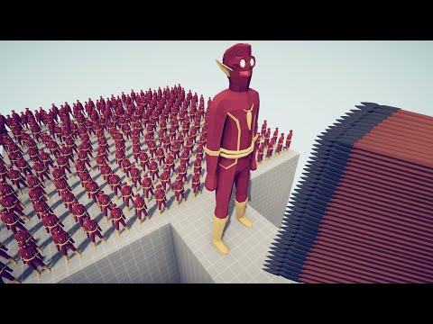 100x THE FLASH + GIANT vs EVERY GOD | Totally Accurate Battle Simulator TABS