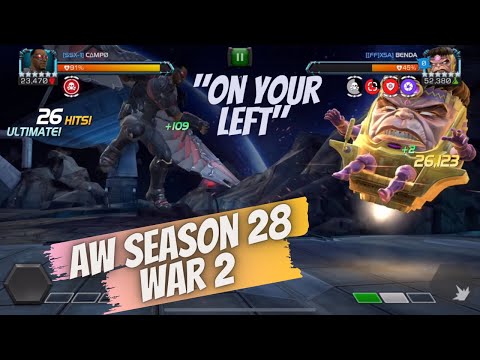 Alliance War Season 28, War 2. SSx-1. Doom, Elsa, and Falcon - Marvel Contest of Champions
