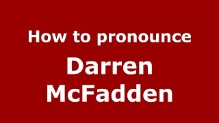 How to pronounce Darren Mcfadden