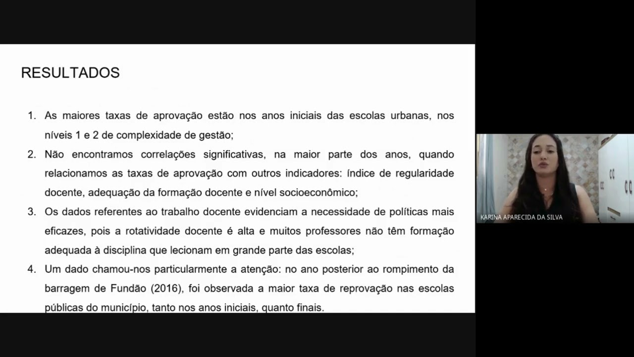 Análise das taxas de rendimento e indicadores contextuais nas escolas públicas de Mariana/MG