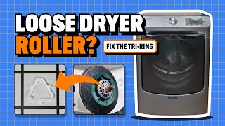 How to Replace Roller Support Tri-Ring on Whirlpool, Maytag, Kenmore, Amana Dryers (part # WPW10512946)