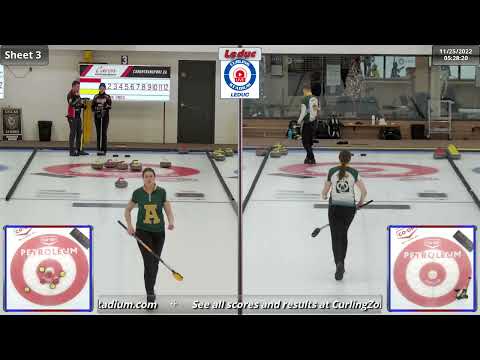 Thevenot/Kalthoff vs. Wiens/Nowell - Draw 1 - Curling Stadium Alberta Curling Series Doubles