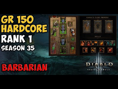 GR 150 Savages Frenzy Barbarian Hardcore Solo Self Found Season 35