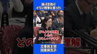 予算委員会で揚げ足取りに命をかける立憲民主党・田島麻衣子。自分の言い間違いは...