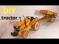 How To Make RC Mahindra Arjun Tractor With Hydraulic Trolley From Cardboard Science Project
