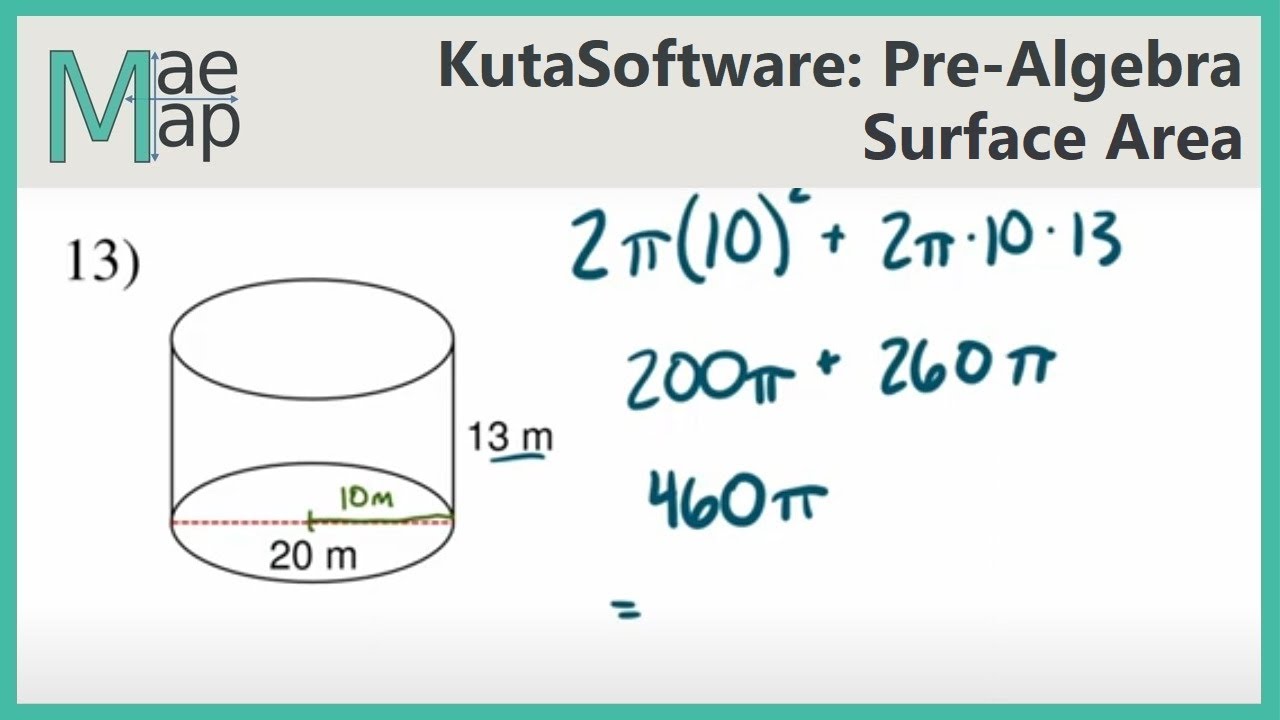 KutaSoftware: PreAlgebra- Surface Area