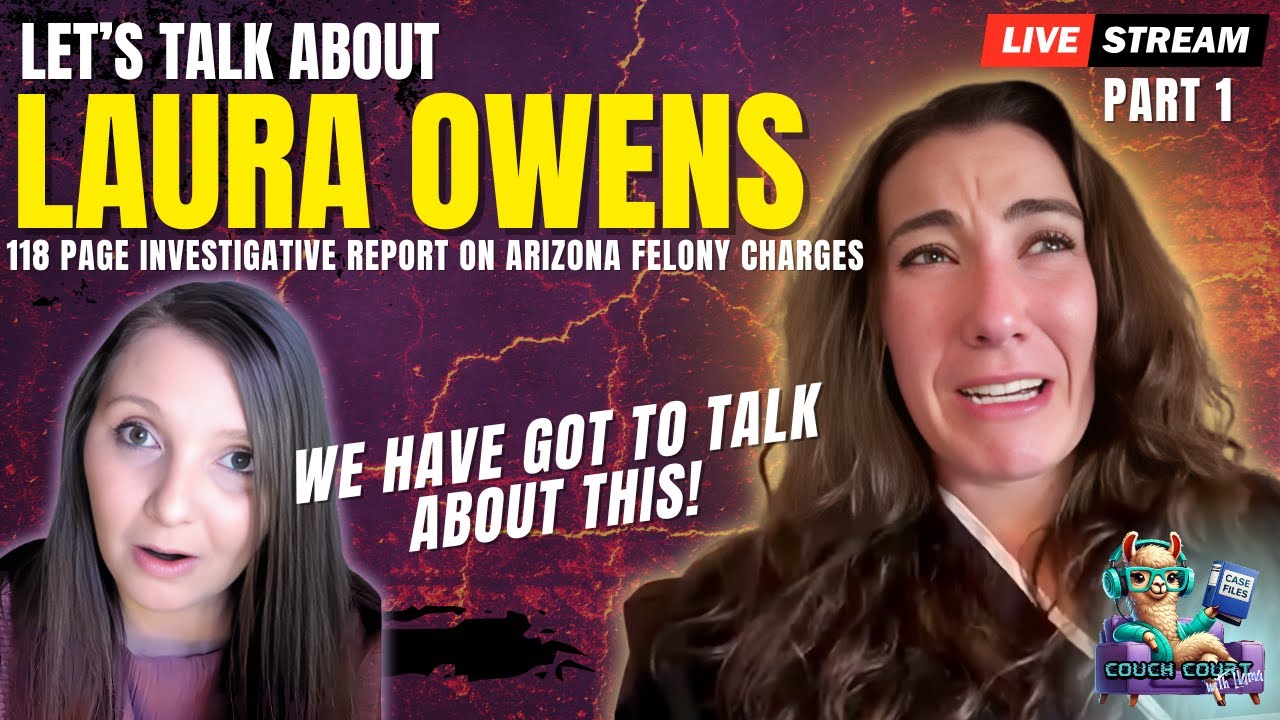 Laura Owens | The Investigative Report is WILD! Part 1 | Couch Court With Llama | Case Files