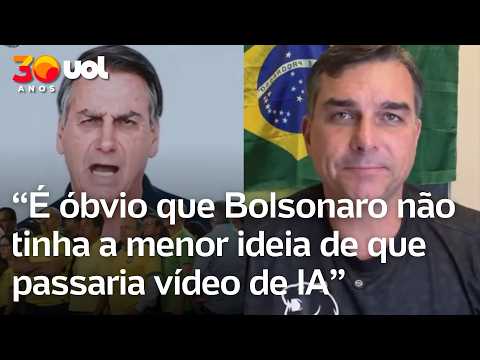 Flávio diz ser óbvio que Bolsonaro não sabia de vídeo de IA exibido na convenção do PL