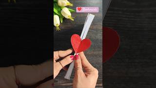 CUTE Origami Heart Bookmark TUTORIAL! #origami #bookmark