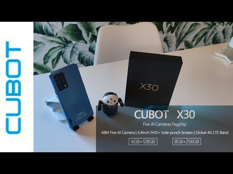 CUBOT X30 Blue - Unboxing