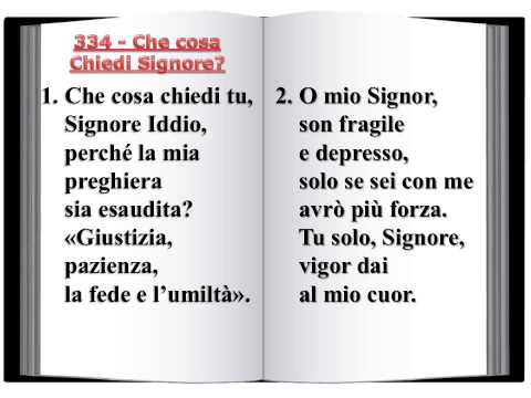 334 Che cosa chiedi, Signore? - Innario Chiesa Cristiana Avventista del Settimo Giorno 2014