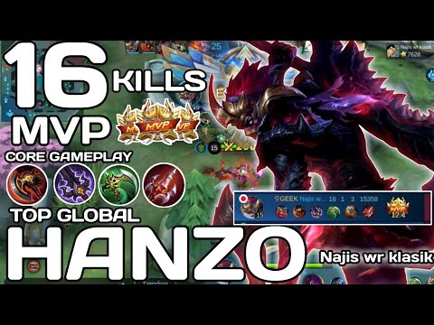 NEW HANZO GOD ! MVP GAMEPLAY | BEST BUILD 2021 | TOP GLOBAL HANZO TIPS by Najis wr klasik | MLBB