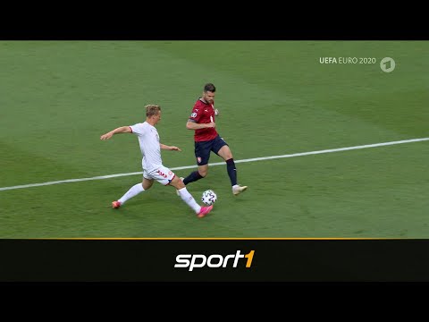 Fehlentscheidung! Diese Szene ebnet Dänen den Weg ins Halbfinale Tschechien-Dänemark (1:2) | SPORT1