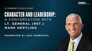 Character and Leadership: A Conversation with Lt. General (ret.) Mark Hertling