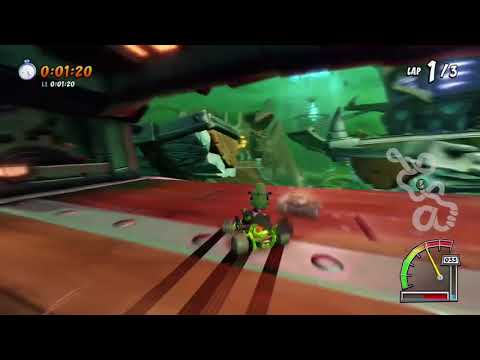 CTR: Nitro-Fueled - Thunder Struck Time Trial in 1:49.57