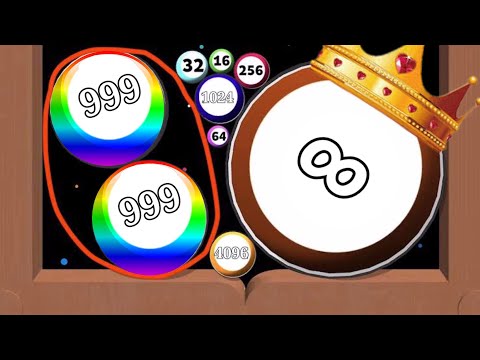 Surround and Merge (jelly 2048) 🆚 Sand ball 2048 Gameplay part #15