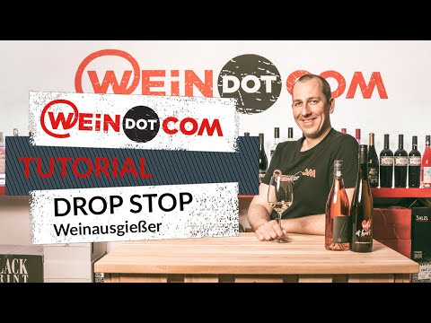 Wein einschenken ohne Flecken: Drop Stop Weinausgießer Tutorial by WEiNDOTCOM