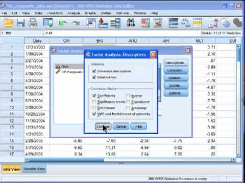Principal Components Analysis - SPSS (part 2)