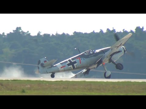 Messerschmitt Bf 109 Unfall bei der Landung auf der ILA Berlin Air Show 2012