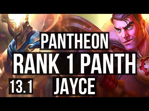 PANTHEON vs JAYCE (TOP) | Rank 1 Panth, Rank 4, Godlike, 8/3/8 | KR Challenger | 13.1