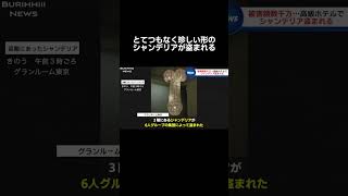 こんな形のシャンデリア見たことない…#ニュース#放送事故#ブリッヒーニュース