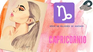 Pintura em Aquarela: Garotas do Zodiaco - Capricrnio! Time lapse de pintura  Tumblr
