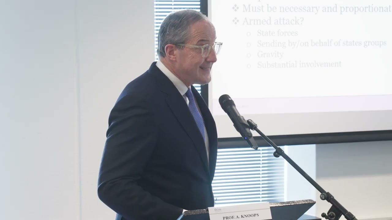 Prof. Geert-Jan Knoops - Assessing the Israeli/US Intervention in Iran from Int. Law Perspective