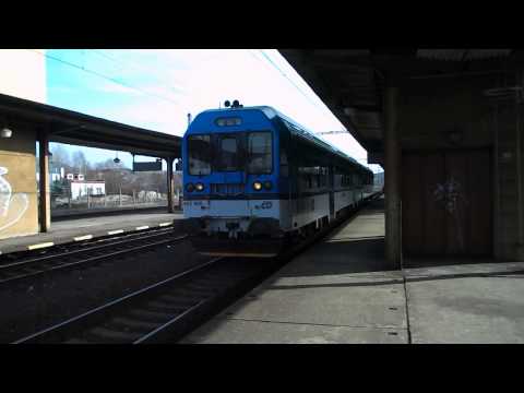 Odjezd vlaku R 1195 (ČD 843.006) - Most, 2. 3. 2013