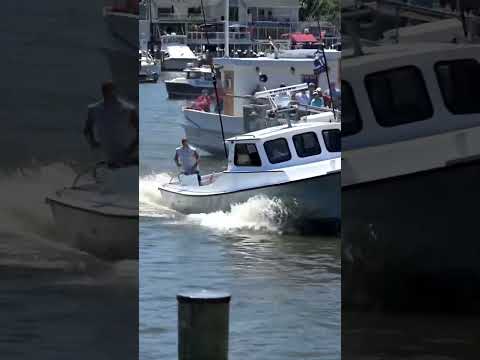 Outlaw at it again, Boat Docking St Michaels 2025