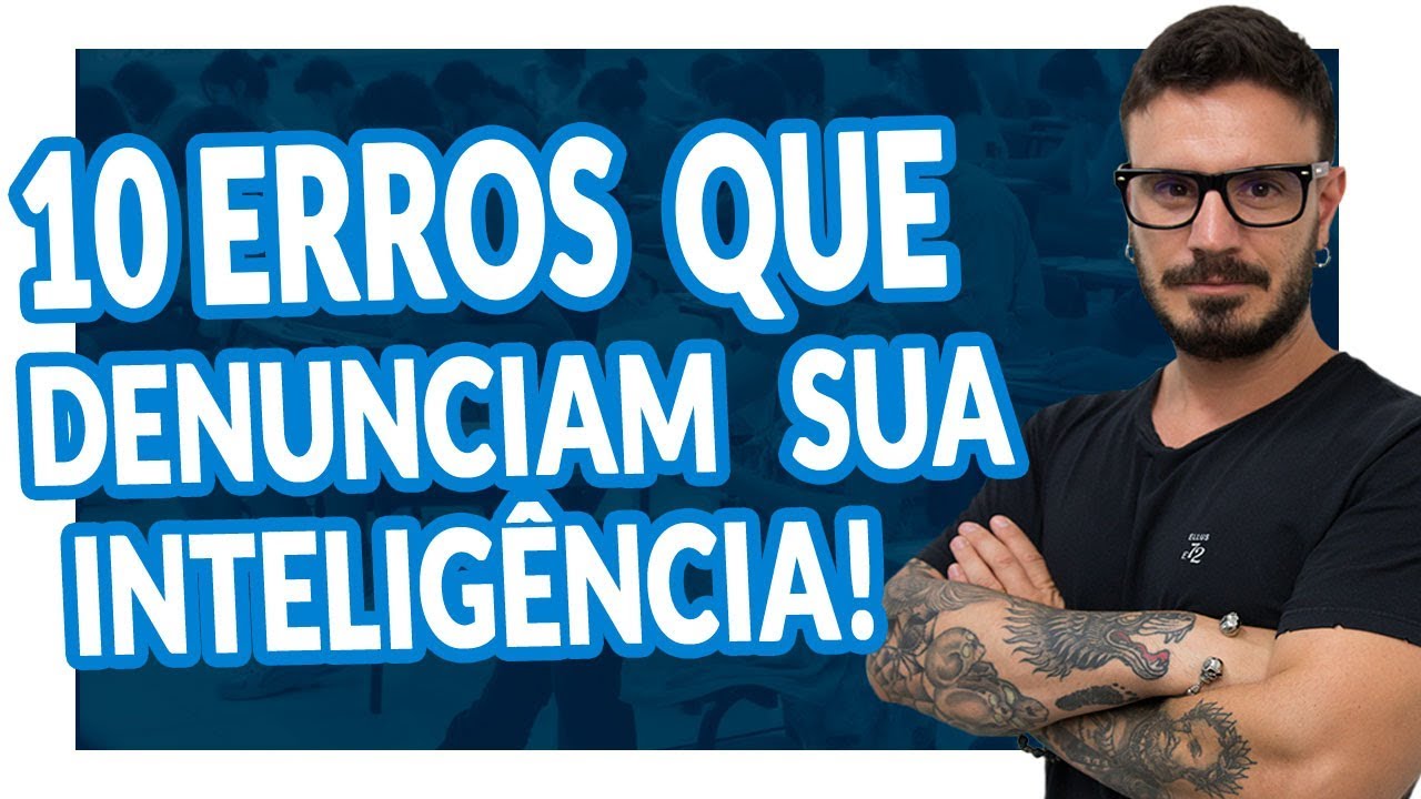 10 PIORES ERROS DE LÍNGUA PORTUGUESA! [Pablo Jamilk]