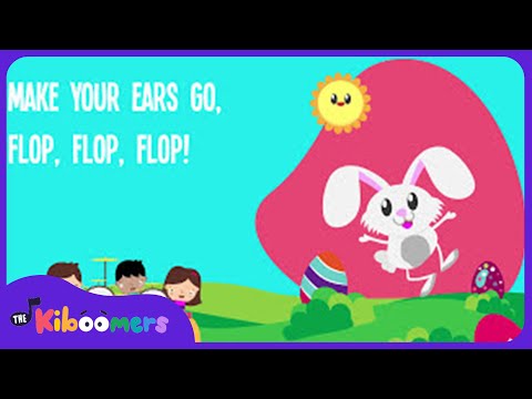 Easter Bunny Hop Lyric Video - The Kiboomers Preschool Songs & Nursery Rhymes
