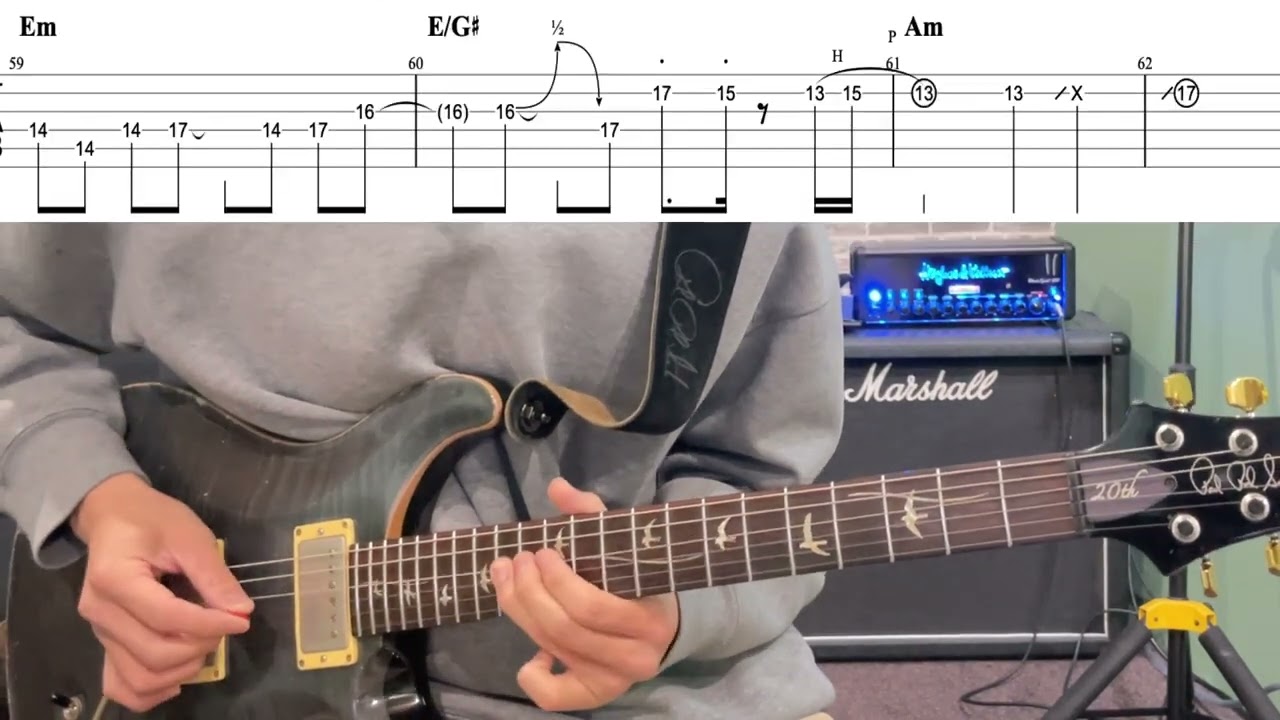 甲賀忍法帖ギターソロTAB譜(ツインギター)/陰陽座