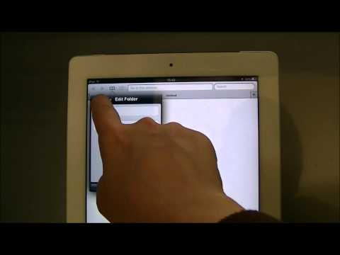iPad Help Removing Bookmarked Websites