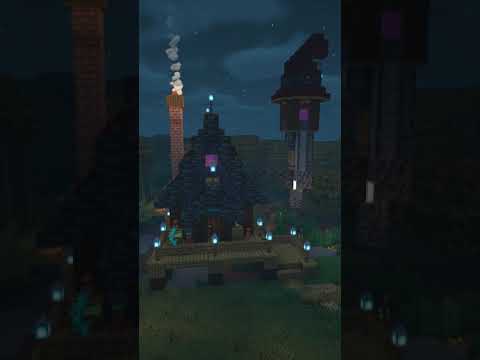 Halloween Witch's House in Minecraft #Shorts