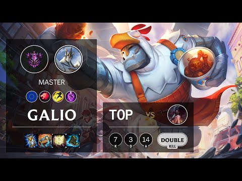 Galio Top vs Akali - EUW Master Patch 10.19