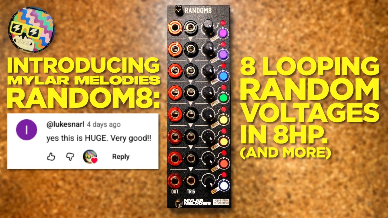Introducing RANDOM8: 8 Looping Random Voltages in 8HP(!) - YouTube