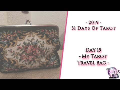 #31daysoftarot19 Day 15 - My Tarot Travel Bag - The Sibyl's Tarot