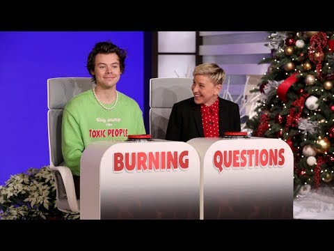 Harry Styles Answers Ellen’s ‘Burning Questions’