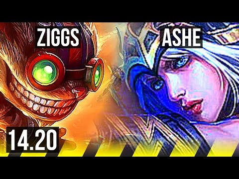 ZIGGS & Rell vs ASHE & Thresh (ADC) | Dominating | KR Diamond | 14.20