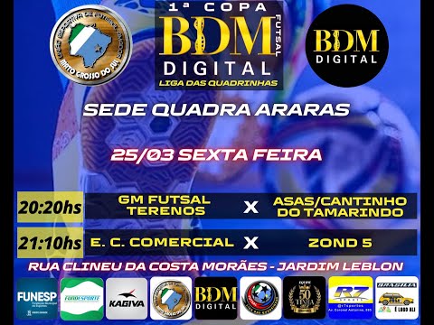 Asas/Cantinho do Tamarindo x GM Futsal de Terenos - Copa BDM 2022