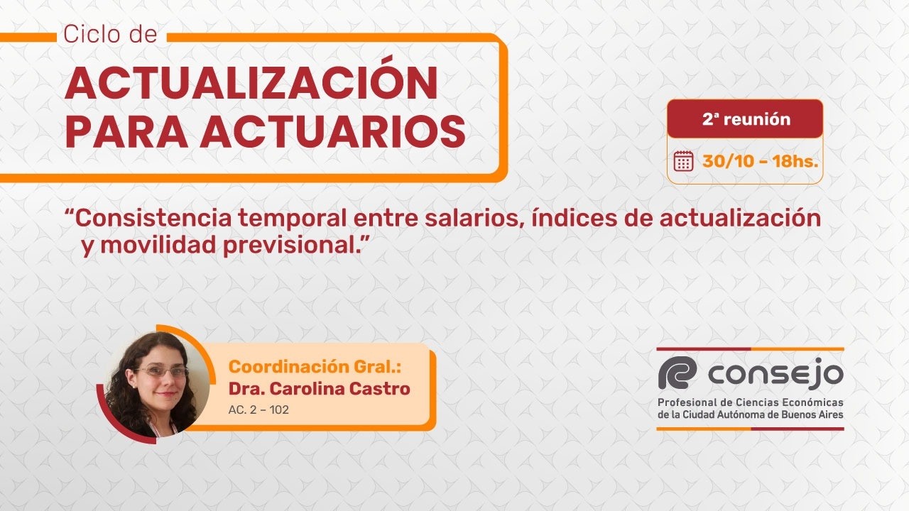 Ciclo de Actualización para Actuarios. 2° Reunión