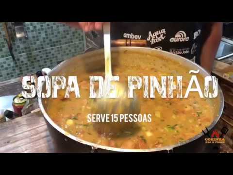 A SOPA DE PINHÃO MAIS GOSTOSA QUE VOCÊ IRÁ COMER l COZINHA PAI E FILHO